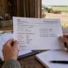 H-2A employer reviewing I-94 verification records for seasonal agricultural workers
